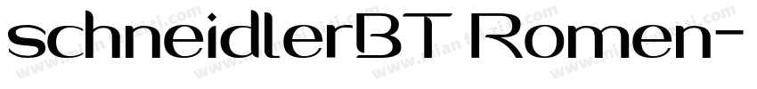 schneidlerBT Romen字体转换